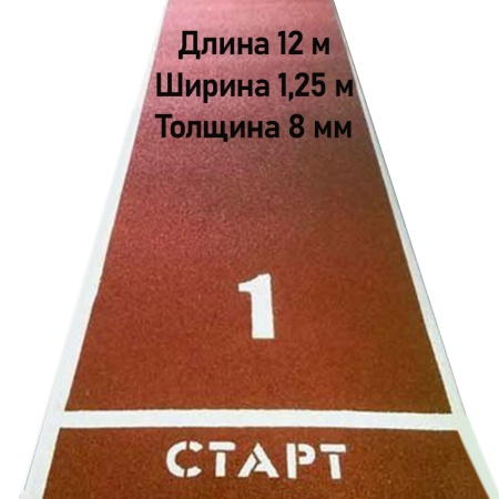 Купить Дорожка для разбега 12 м х 1,25 м. Толщина 8 мм в Новошахтинске 