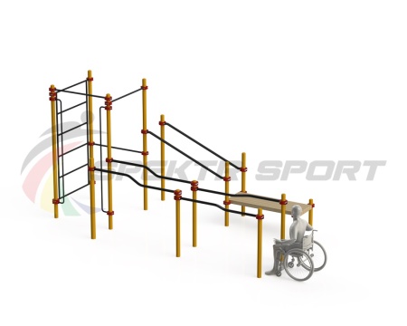 Купить Спортивный комплекс для инвалидов-колясочников WRK-D16_76mm в Новошахтинске 